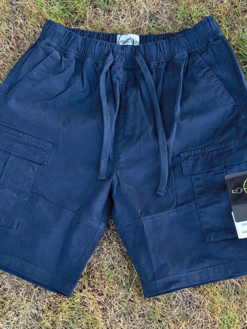 Stone Island Navy Blue Men's Athletic Shorts